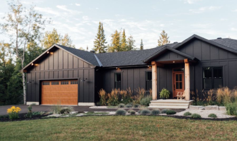 Black Board and Batten Siding