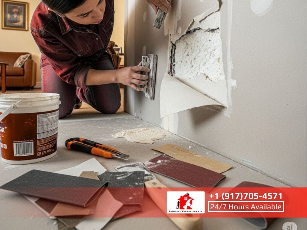how to repair ripped drywall paper (1)