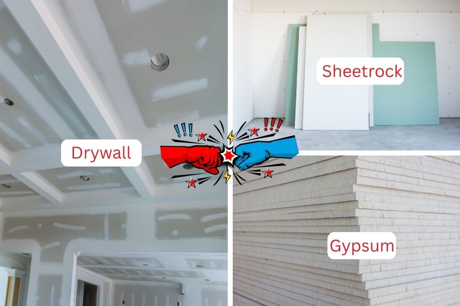 Drywall vs Sheetrock vs Gypsum